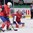 MINSK, BELARUS - MAY 20: Norway's Steffen Soberg #70 follows a bouncing puck during preliminary round action at the 2014 IIHF Ice Hockey World Championship. (Photo by Richard Wolowicz/HHOF-IIHF Images)


